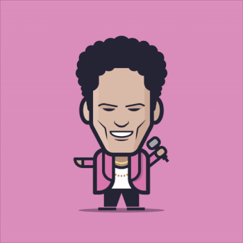 Animated Loogmoji of Bruno Mars by Loogart
